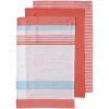 Ladelle 3er Set Geschirrtücher 45x70cm Dwell Gestreift Blush Baumwolle 7